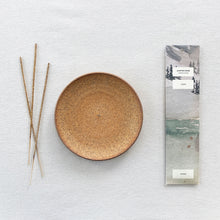 Load image into Gallery viewer, Ceramic Incense Plate + Campfire Incense (Cedar)