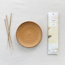 Load image into Gallery viewer, Ceramic Incense Plate + Campfire Incense (White Sage)