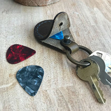 Load image into Gallery viewer, Leather Quarter Keychain
