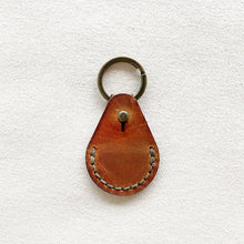 Load image into Gallery viewer, Leather Quarter Keychain