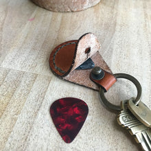 Load image into Gallery viewer, Leather Quarter Keychain