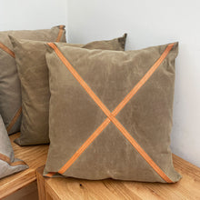 Load image into Gallery viewer, Waxed Canvas Pillow #109