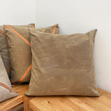 Load image into Gallery viewer, Waxed Canvas Pillow #115