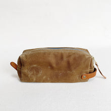 Load image into Gallery viewer, Small Waxed Canvas Dopp Kit #115