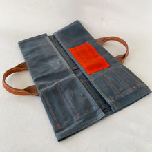 Load image into Gallery viewer, Waxed Canvas Knife Roll #124