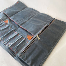 Load image into Gallery viewer, Waxed Canvas Knife Roll #124