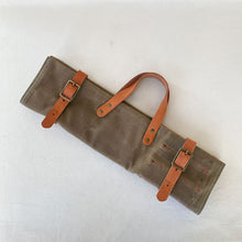 Load image into Gallery viewer, Waxed Canvas Knife Roll #125