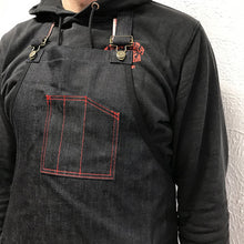 Load image into Gallery viewer, Denim Bar Apron #131