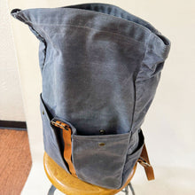 Load image into Gallery viewer, Canvas Roll Top Backpack