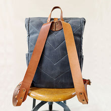 Load image into Gallery viewer, Canvas Roll Top Backpack