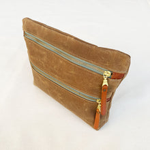 Load image into Gallery viewer, Waxed Canvas Zipper Pouch