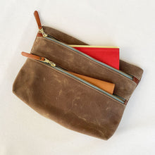 Load image into Gallery viewer, Waxed Canvas Zipper Pouch