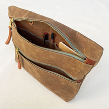 Load image into Gallery viewer, Waxed Canvas Zipper Pouch