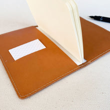 Load image into Gallery viewer, Stitched Leather Notebook Cover