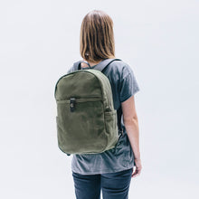 Load image into Gallery viewer, Waxed Canvas Backpack