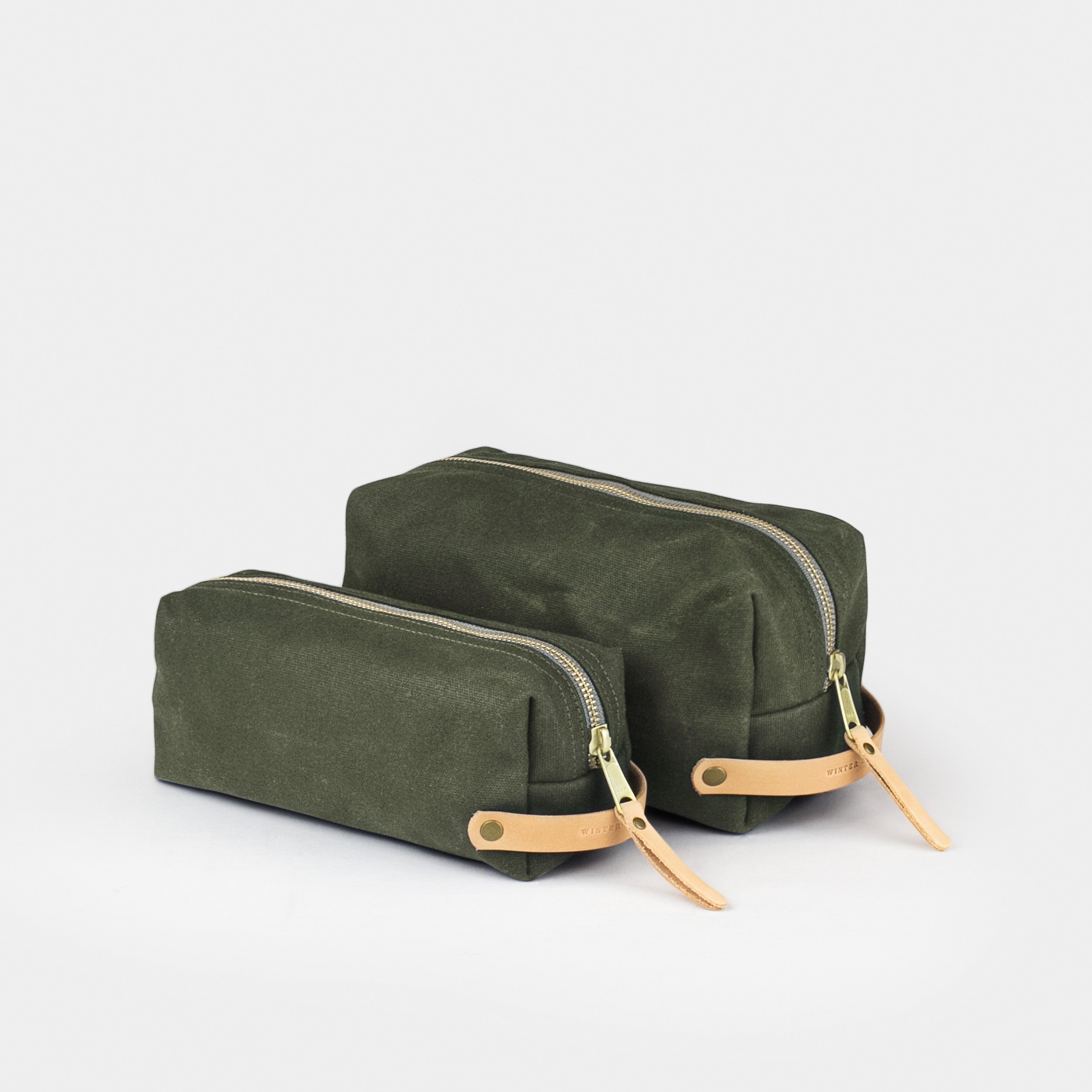 Waxed Canvas Dopp Kit Winter Session
