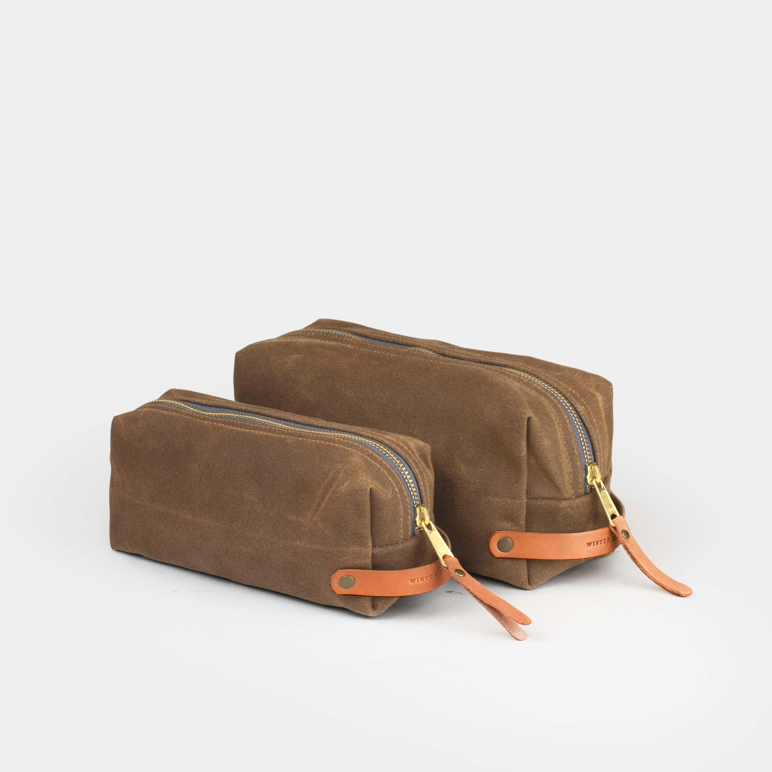 Waxed Canvas Dopp Kit Winter Session