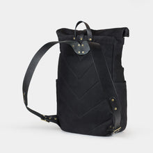 Load image into Gallery viewer, Waxed Canvas Roll Top backpack
