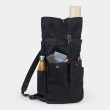 Load image into Gallery viewer, Waxed Canvas Roll Top backpack