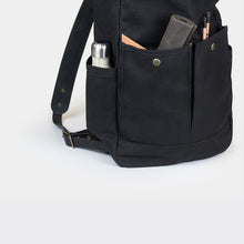 Load image into Gallery viewer, Waxed Canvas Roll Top backpack
