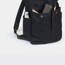 Load image into Gallery viewer, Waxed Canvas Roll Top backpack