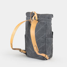 Load image into Gallery viewer, Waxed Canvas Roll Top Backpack