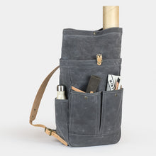 Load image into Gallery viewer, Waxed Canvas Roll Top Backpack