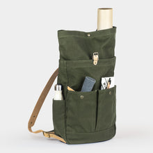 Load image into Gallery viewer, Waxed Canvas Roll Top Backpack