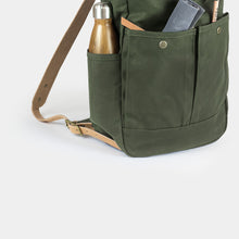 Load image into Gallery viewer, Waxed Canvas Roll Top Backpack