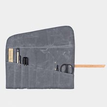 Load image into Gallery viewer, Waxed Canvas Pencil Roll Up