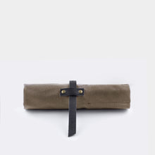 Load image into Gallery viewer, Waxed Canvas Pencil Roll Up