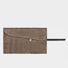 Load image into Gallery viewer, Waxed Canvas Pencil Roll Up