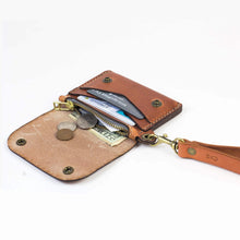 Load image into Gallery viewer, Small Trucker Wallet w/ Wristlet