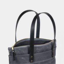 Load image into Gallery viewer, Waxed Canvas Zipper Tote Bag