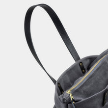 Load image into Gallery viewer, Waxed Canvas Zipper Tote Bag