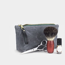 Load image into Gallery viewer, Waxed Canvas Zip Bag