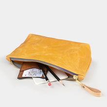 Load image into Gallery viewer, Waxed Canvas Zip Bag