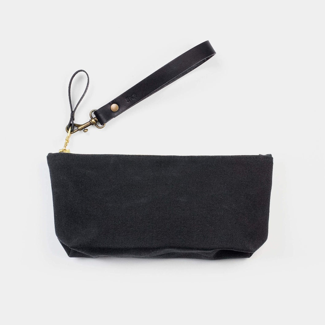 Medium Zip Bag w/ Leather Wristlet