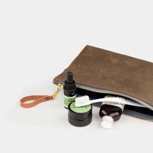 Load image into Gallery viewer, Waxed Canvas Zip Bag