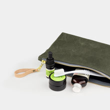 Load image into Gallery viewer, Waxed Canvas Zip Bag