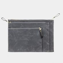 Load image into Gallery viewer, Waxed Canvas Zip Folio