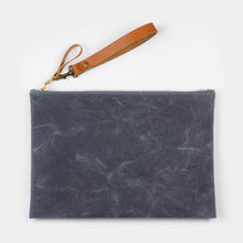 Load image into Gallery viewer, Small Zip Folio w/ Leather Wristlet