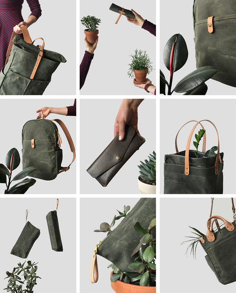 NEW: The Olive Waxed Canvas Collection