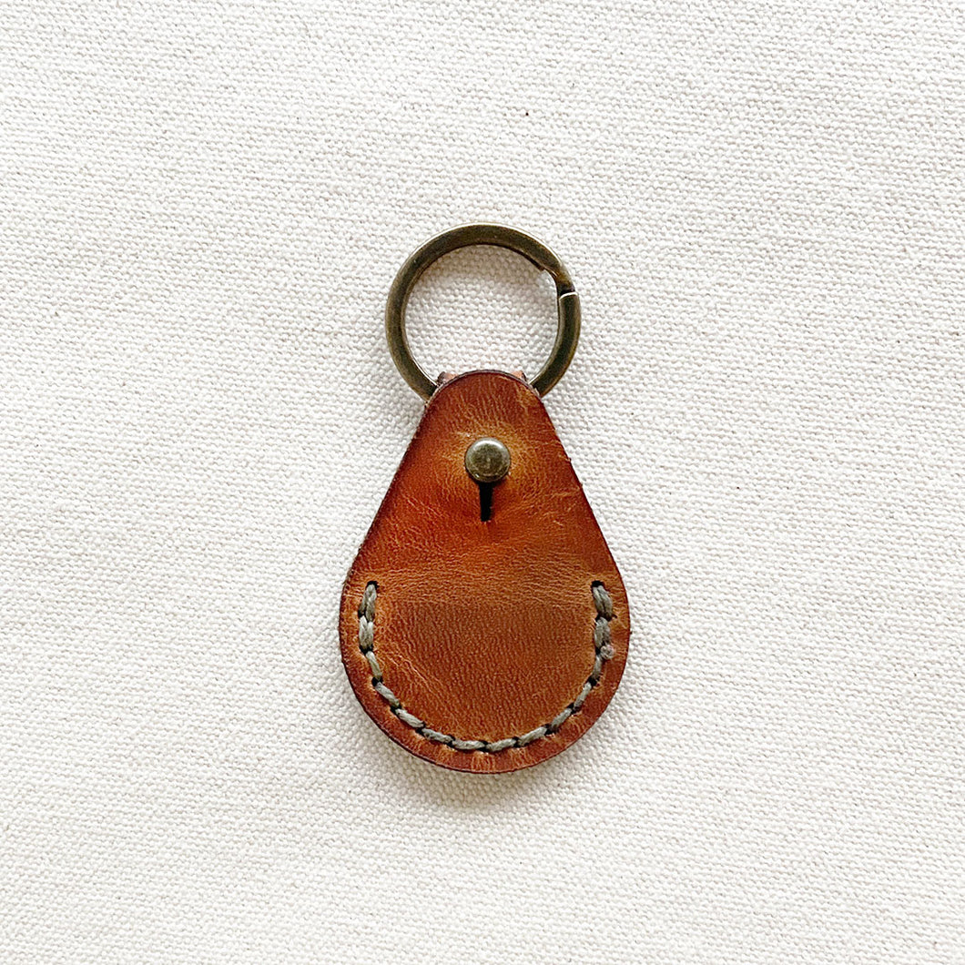 Leather Quarter Keychain