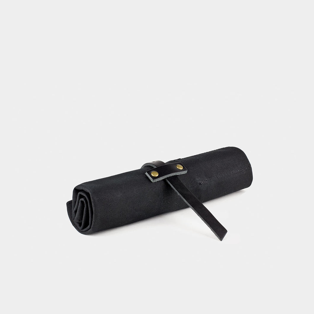 Waxed Canvas Pencil Roll Up