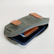 Load image into Gallery viewer, Small Waxed Canvas Belt Pouch #123
