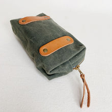 Load image into Gallery viewer, Small Waxed Canvas Belt Pouch #123

