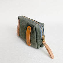 Load image into Gallery viewer, Small Waxed Canvas Belt Pouch #123
