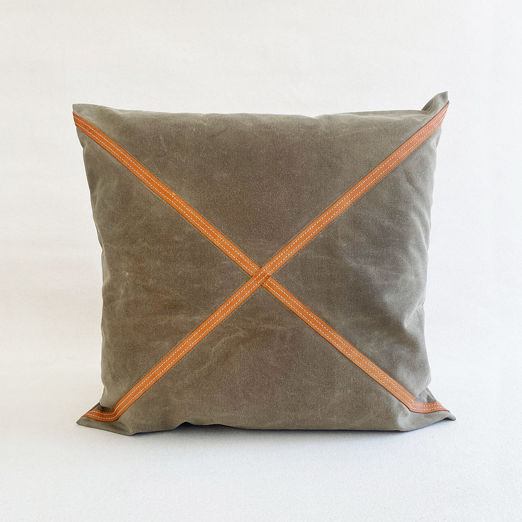 Waxed Canvas Pillow #109