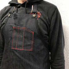 Load image into Gallery viewer, Denim Bar Apron #131
